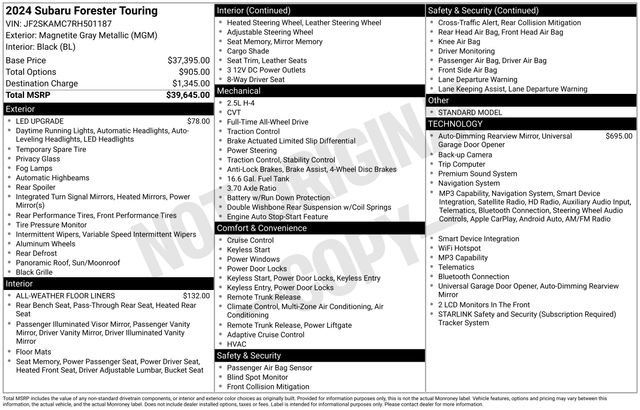 Used 2024 Subaru Forester Touring AWD/4WD image 18