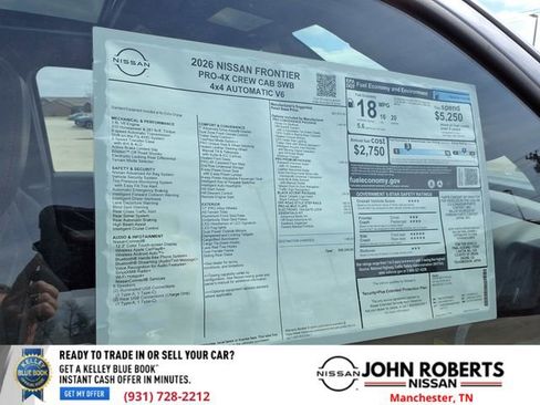 New 2026 Nissan Frontier PRO-4X AWD/4WD image 19