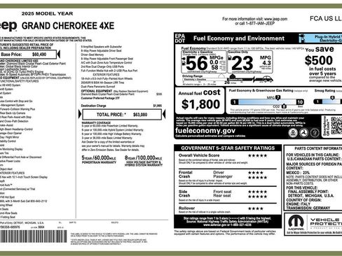 Used 2025 Jeep Grand Cherokee Limited 4xe image 11