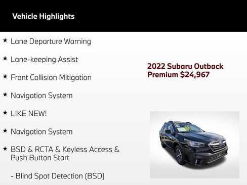Used 2022 Subaru Outback Premium AWD/4WD image 4