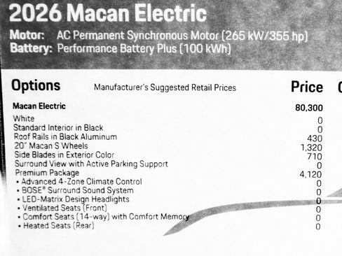 New 2026 Porsche Macan Electric image 28