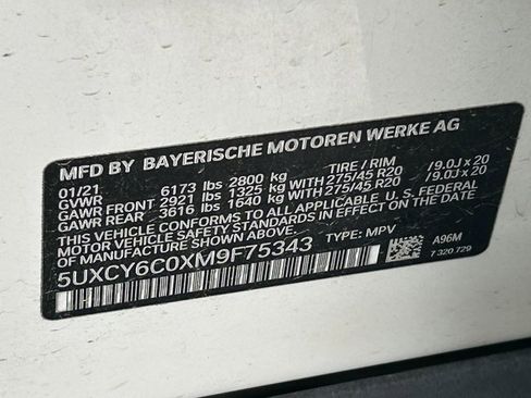 Used 2021 BMW X6 xDrive40i w/ Premium Package image 40