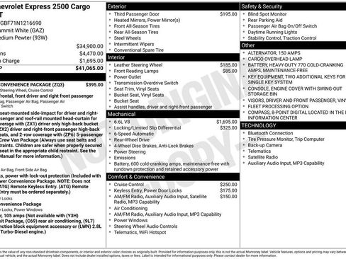 Used 2022 Chevrolet Express 2500 Extended w/ Driver Convenience Package RWD image 17