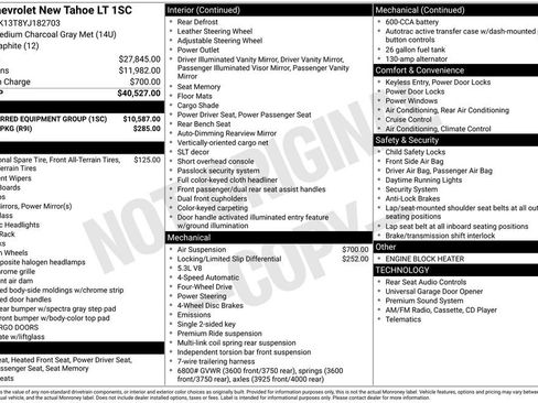 Used 2000 Chevrolet Tahoe LT w/ LT Preferred Equipment Group AWD/4WD image 23