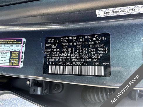 Used 2019 Hyundai Tucson Sport w/ Cargo Package FWD image 23