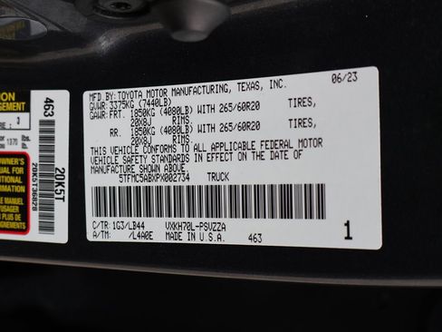 Used 2023 Toyota Tundra 1794 Edition RWD image 51