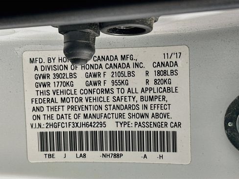 Used 2018 Honda Civic EX-T image 12