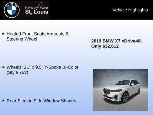Used 2019 BMW X7 xDrive40i w/ Premium Package AWD/4WD image 31