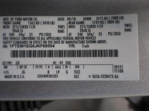 Used 2018 Ford F150 XL w/ Equipment Group 101A Mid AWD/4WD image 22