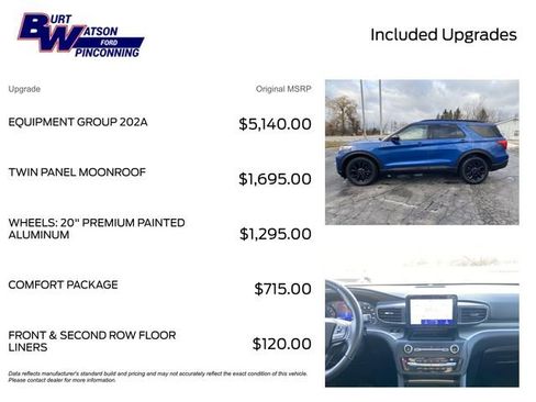 Used 2020 Ford Explorer XLT w/ Equipment Group 202A image 3