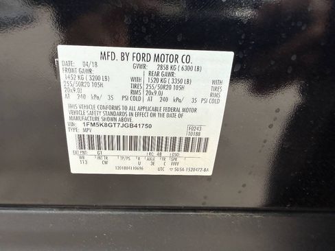 Used 2018 Ford Explorer Sport w/ Equipment Group 401A AWD/4WD image 25