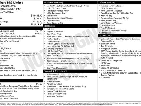 Used 2024 Subaru BRZ Limited RWD image 18