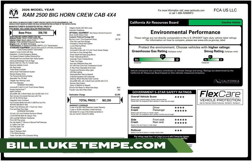 Used 2026 RAM 2500 Big Horn AWD/4WD image 1