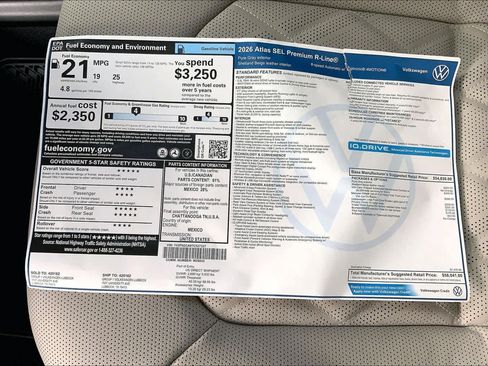 New 2026 Volkswagen Atlas SEL Premium R-Line AWD/4WD image 22