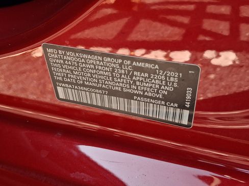 Certified 2022 Volkswagen Passat 2.0T FWD image 31