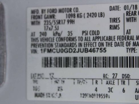 Used 2018 Ford Escape SE FWD image 9