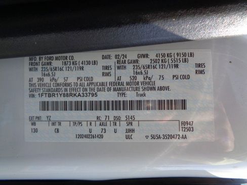 Used 2024 Ford Transit 250 Low Roof w/ Exterior Upgrade Package image 22