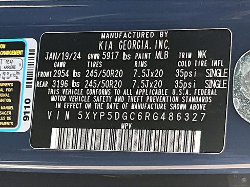 Certified 2024 Kia Telluride SX Prestige AWD/4WD image 19