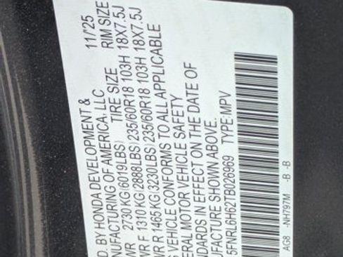 Used 2026 Honda Odyssey EX-L image 16