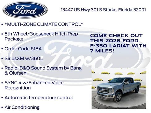 New 2026 Ford F350 Lariat image 15