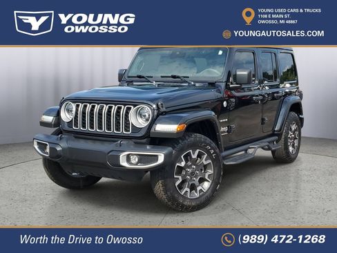 Used 2024 Jeep Wrangler Unlimited Sahara w/ Technology Group AWD/4WD image 1