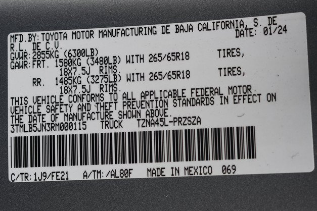 Certified 2024 Toyota Tacoma TRD Sport AWD/4WD image 33