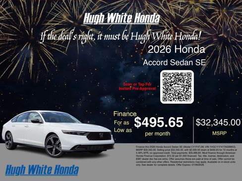 New 2026 Honda Accord SE image 7