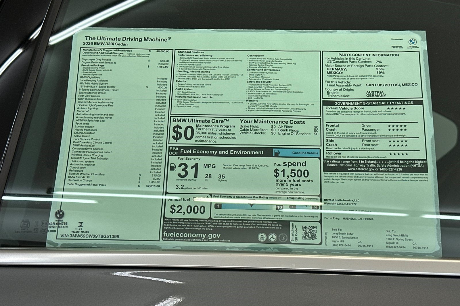 New 2026 BMW 330i Sedan w/ Premium Package RWD image 29