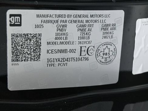 Used 2026 Chevrolet Corvette Stingray Coupe w/ Battery Protection Package RWD image 10