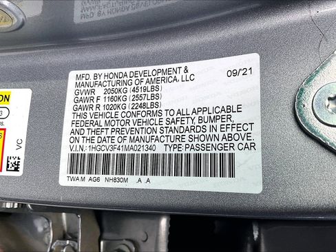 Used 2021 Honda Accord EX image 35