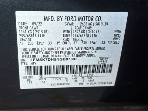 Certified 2022 Ford Explorer XLT w/ Equipment Group 202A image 29