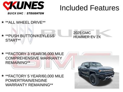 New 2025 GMC Hummer EV 2X w/ LPO, Dark Essentials Package