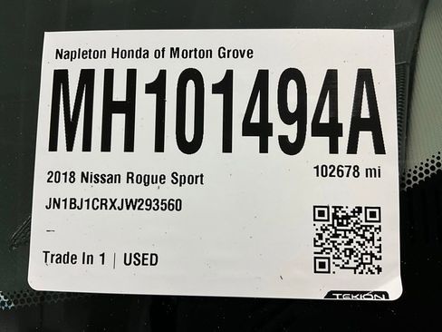 Used 2018 Nissan Rogue Sport SV w/ SV All-Weather Package image 34