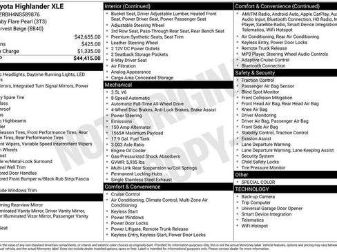 Used 2022 Toyota Highlander XLE image 54