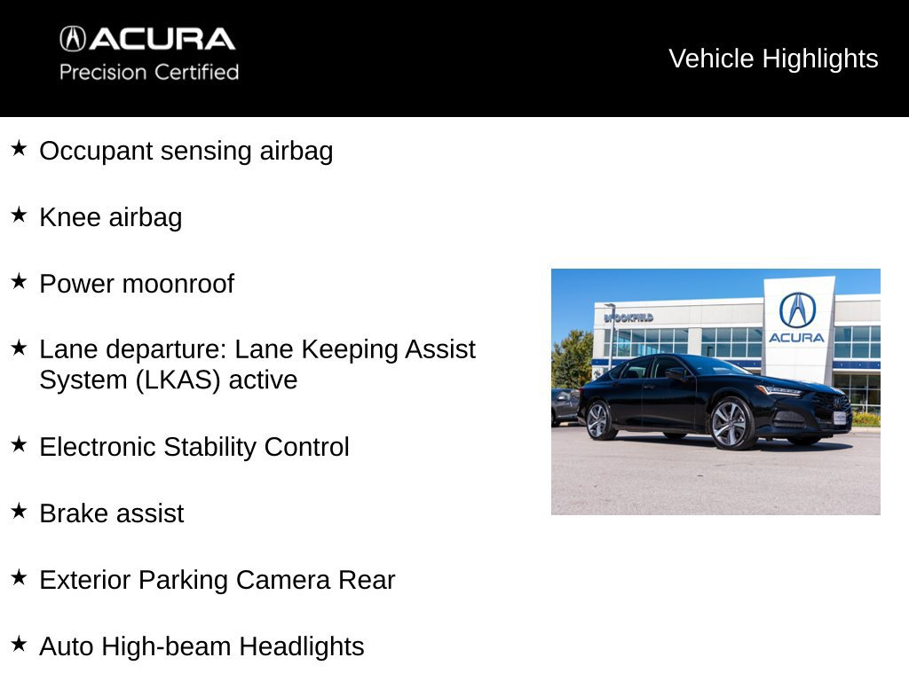 Certified 2024 Acura TLX w/ Technology Package FWD image 13