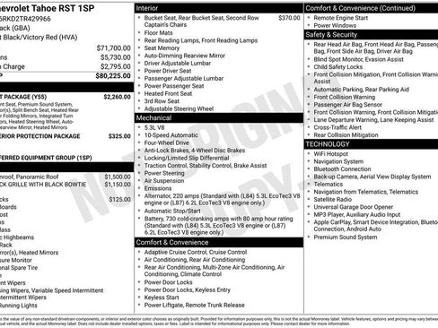 New 2026 Chevrolet Tahoe RST w/ Comfort Package AWD/4WD image 4