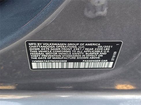 Certified 2022 Volkswagen Passat 2.0T R-Line image 29