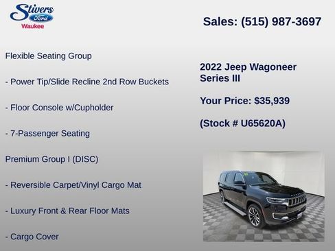 Used 2022 Jeep Wagoneer Series III w/ Premium Group I AWD/4WD image 16