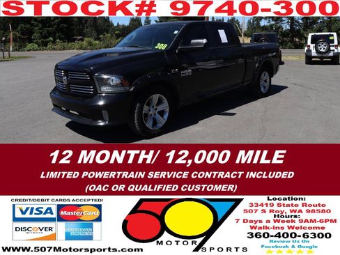 Used 2013 RAM 1500 Sport w/ Sport Premium Group AWD/4WD image 2