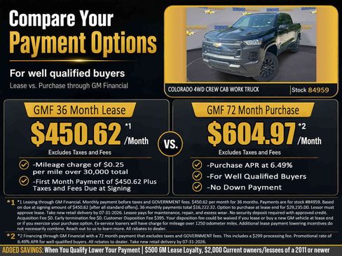 New 2026 Chevrolet Colorado W/T w/ WT Custom Package AWD/4WD image 2