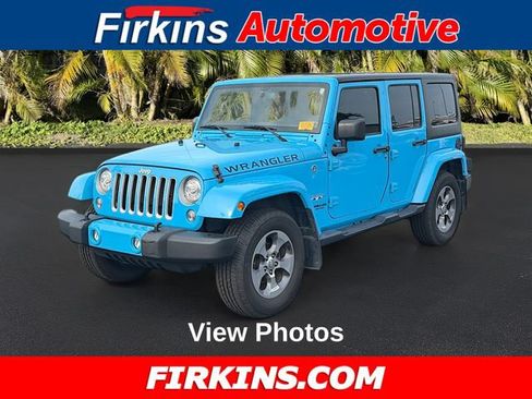Used 2017 Jeep Wrangler Unlimited Sahara w/ Connectivity Group AWD/4WD image 1