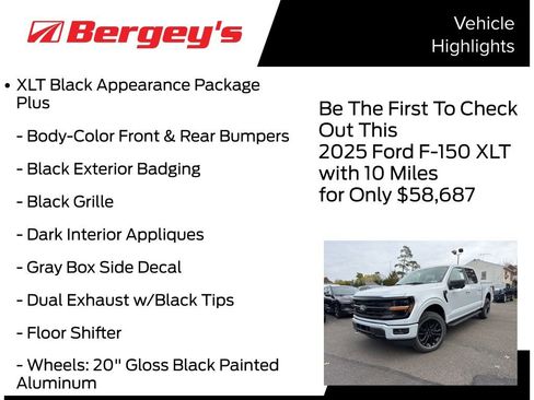 New 2025 Ford F150 XLT w/ Equipment Group 302A MID image 5