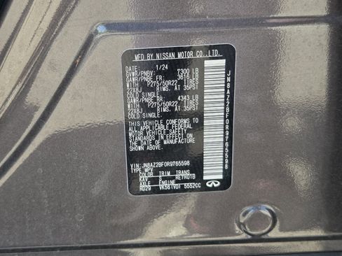 Used 2024 INFINITI QX80 Sensory image 36