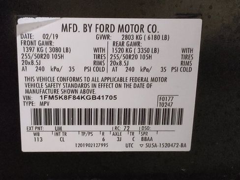 Used 2019 Ford Explorer Limited w/ Class III Trailer Tow Package AWD/4WD image 33