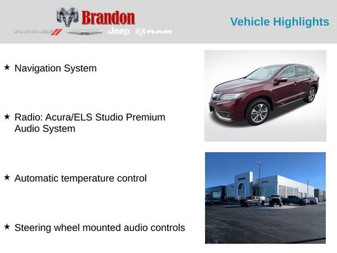 Used 2017 Acura RDX AWD w/ Advance Package image 2