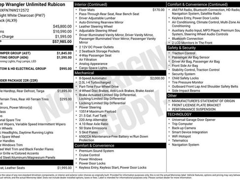 Used 2022 Jeep Wrangler Unlimited Rubicon w/ Steel Bumper Group image 5