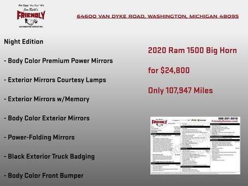 Used 2020 RAM 1500 Big Horn AWD/4WD image 7