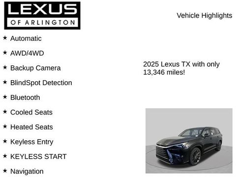 Used 2025 Lexus TX 350 AWD w/ Technology Package image 7