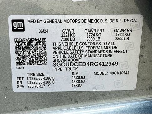 Used 2024 Chevrolet Silverado 1500 Custom Trail Boss AWD/4WD image 31