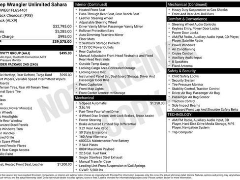 Used 2015 Jeep Wrangler Unlimited Sahara w/ Connectivity Group image 31